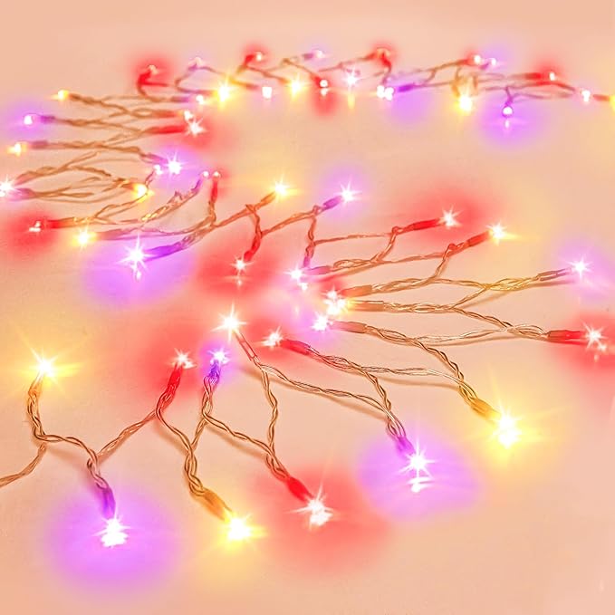 30 LED Valentines String Lights - 10Ft Mini Bulbs Battery Powered Pink Red Yellow Light for Indoor Wedding Anniversary Romantic Dating Party Gifts Valentine Decorations - 8 Modes with Bulit-in Timer