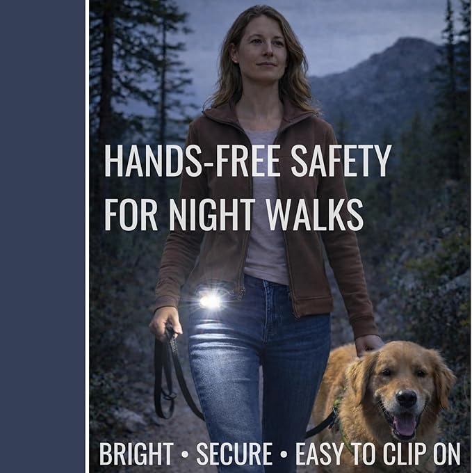 AVANTO TRI-O Clip-On Safety Light, Rechargeable USB-C 3-Beam XPG + COB + LED, Magnetic Mount, Ultra-Bright 500 Lumens for Running, Walking, Cycling & Outdoor Visibility