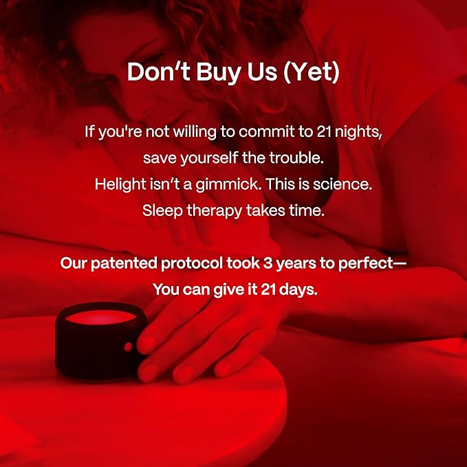 Helight Red Light Therapy Sleep Device Family Bundle – 630nm Pure Red Light Lamp Sleep Aid to Support Deep Relaxation – Rest Lamp Backed by Science for Adults & Kids Bedrooms - Pack of 2