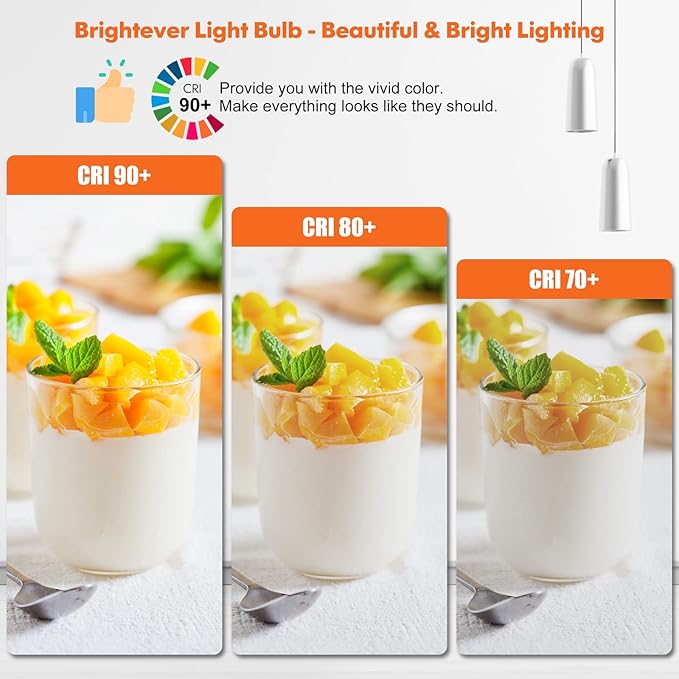 LED Light Bulbs, 100 Watt Equivalent A19 LED Bulbs, 13W 2700K Warm White 1500 Lumens Non-Dimmable Bright E26 Edison Medium Screw Bulbs for Home Bedroom Kitchen Living Room Office Lamp, 4-Pack