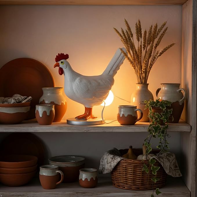 3D Egg-Laying Chicken Lamp - USB LED Table Light, DIY-Friendly & Compact | Ideal Easter/Birthday Gift for Chicken Lovers, Whimsical Home Decor