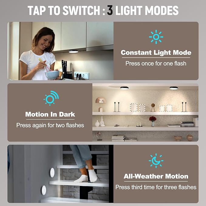 Motion Sensor Night Light 2 Pack LED Night Lights, Dusk to Dawn Motion Sensor for Bedroom, Bathroom, Toilet, Stairs, Kitchen, Hallway