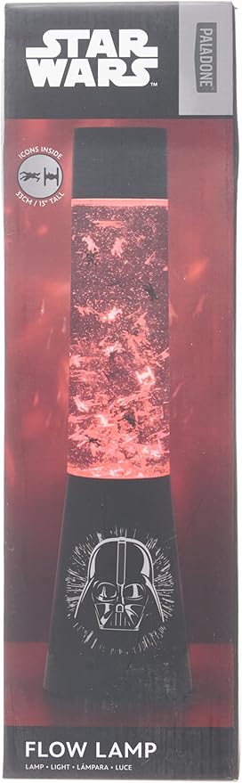 Star Wars Glitter Flow Lamp Night Light, Bedroom Décor Mood Light, 33 cm