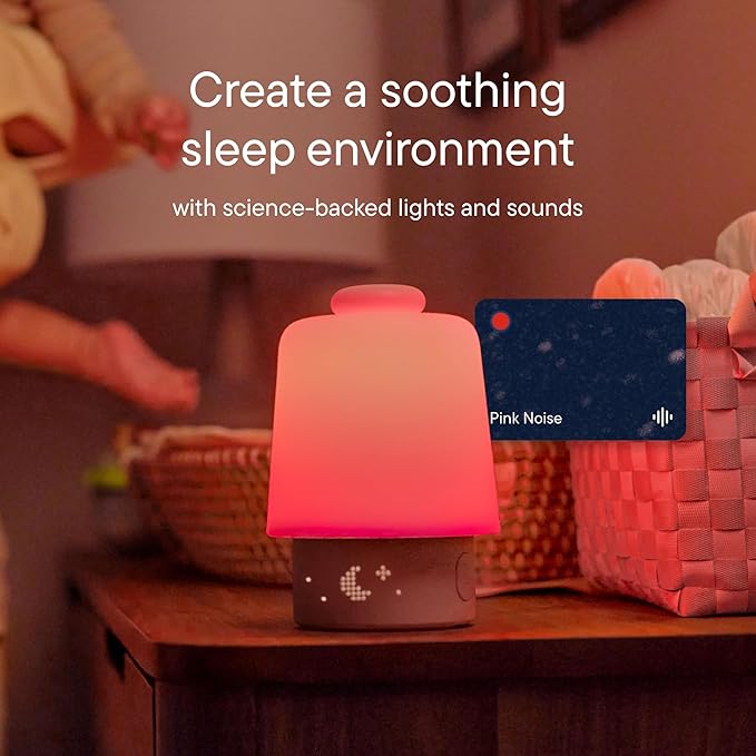 Hatch Baby Sound Machine, Night Light | Hatch Baby (Peach) | Sleep Support | Registry Essential, Routine Builder, Time-to-Rise Alarm Clock, White Noise, Nursery Stories, Toddler Kids (Wi-Fi)