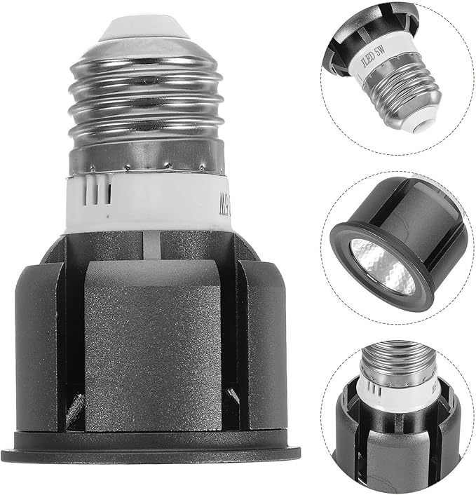 Alipis LED Spotlights Lamp Cup with E27 Base 5w Warm White 3000k Cob Chip Aluminum Wide Voltage Indoor Plant and Bedroom Lighting Fixture