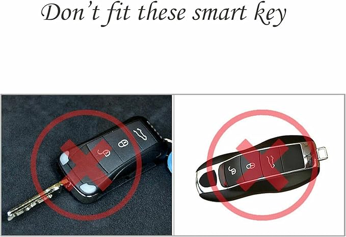 x xotic tech Green Fiber Style Key Fob Cover Smart Remote Case Side Blades Shell, Compatible with 2017-up Porsche Panamera, 2019-up Porsche Cayenne G2, 2020-up 911 Carrera Taycan