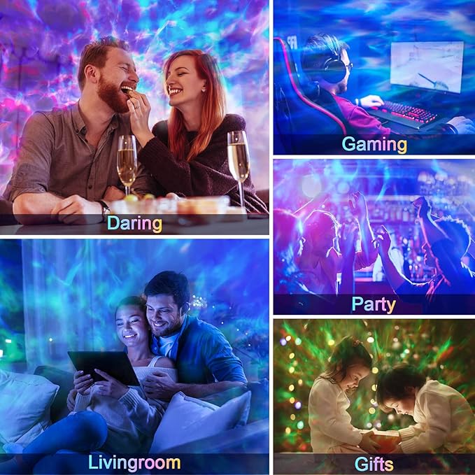 One Fire Upgrade Star Projector Galaxy Light,15 Colors Night Light Projector Lights,Bluetooth&15 White Noise Sound Machine With Light Projector Mood Lighting,Remote Planetarium Projector for Kids Gift