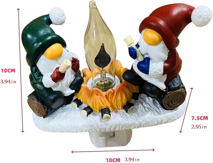 Christmas Night Light - Santa Decorations for Home, Christmas Santa Night Lights Plug into Wall - Decor Home Indoor Gnomes Nightlight Christmas Gifts for Family and Friends