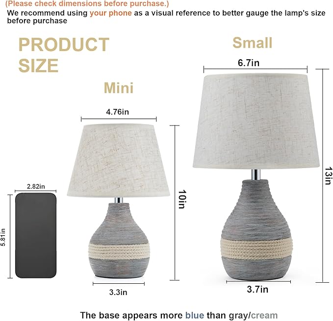 10" H Small Rechargeable Cordless Ceramic Table Lamp with Remote, RGB & Warm White Light, Timer & Dimmer, Battery Table Lamp with Linen Shade for Patio, Bedroom, Living Room, Dining Table