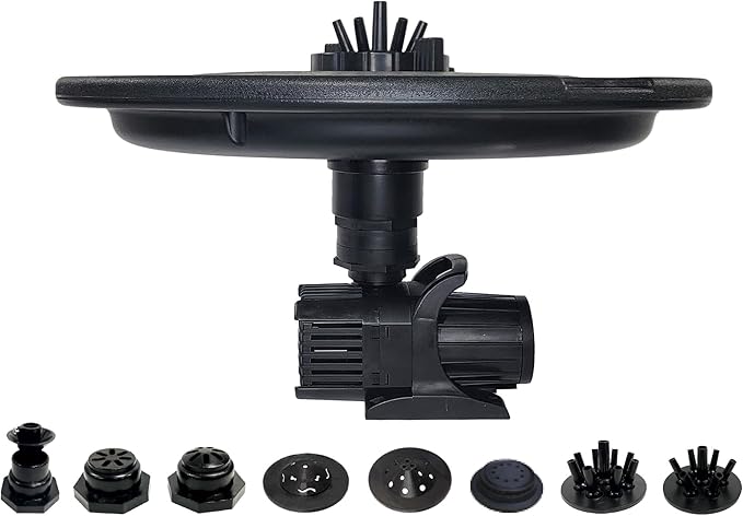 HALF OFF PONDS Floating Fountain, 3/4 HP Pond Aerator, 100 ft Cord, 8,000 GPH Water Pump, 11 Spray Patterns, for Ponds, Lakes & Water Gardens