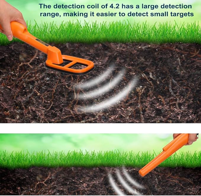 Underwater Metal Detector Submersive IP68 Fully Waterproof Metal Detector for Adults Under Water 100FT, Can detect All Metals with Large Coil, Accurate and Precise