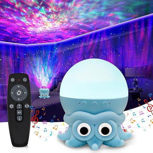 2024 New Octopus Ocean Starry Sky Projector Lamp, Robot Toys, Galaxy Night Light, Projection LED Lamp, Children's Room Decor, Ideal for Christmas Gifts, Birthdays, Suitable for Girls and Boys, Adults