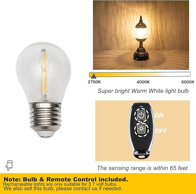 Kiven Cordless Turkish Table Lamp,1-Light Dimmable Bedside Lamps for Nightstand with Glass Lampshade, Retro Rechargeable Desk Lamp for Reading Home Decor Bedside TD1121