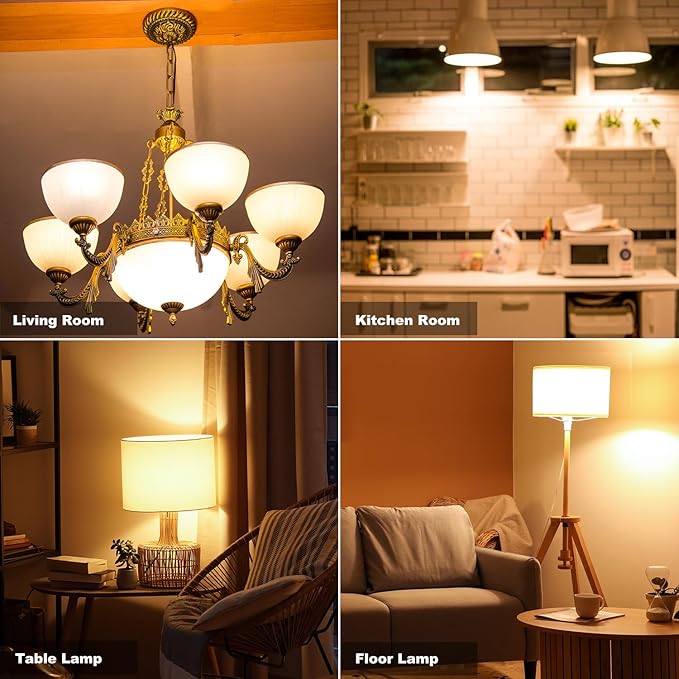Vgogfly Led Light Bulb 25 Watt - 3 Watt Equivalent Energy Efficient, Soft White 2700K, Non-Dimmable, E26 Base for Bedroom, Living Room Lamps - Long-Lasting, 2-Pack