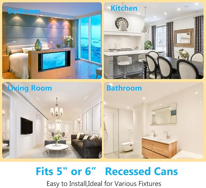 dalattin 12 Pack BR30 LED Bulbs 65W Equivalent, Dimmable Indoor Flood Lights 5000K Daylight White, 9W, 800 Lumens, E26 Base, LED Recessed Light Bulb for Living Room, Bedroom, Bathroom, Kitchen