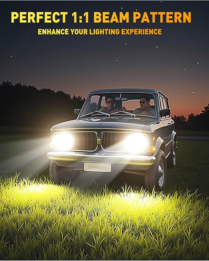 D2S Bulbs, 30000LM 900% Brighter 6500K Cool White, 1:1 Mini Size HID Replacement, Plug and Play, CAN-Bus Ready, IP68 Waterproof, Pack of 2