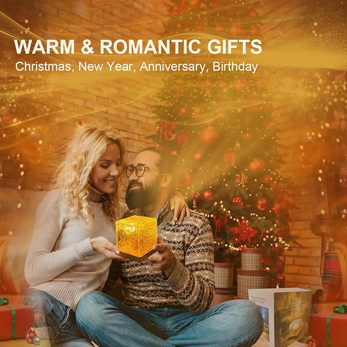 Birthday Gifts for Women Teen Girl Ocean Wave Projector Light,16 Colors Ocean Lamp Water Ripple Cube Night Light with Remote for Bedrooms,Games, Birthdays,Festivals (Ocean Lamp)