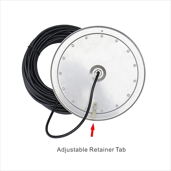 10 Inch LED Multicolor Inground Pool Light – Stainless Steel Housing, 150ft Cord, RGB Controller for Wet Niche
