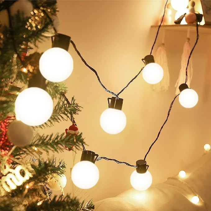 Flaspar Small G14 LED Globe Light Bulb, 1W G45 LED Vanity Bulb 15W Equivalent, Warm White 3000K E26 Base, Colored Light Bulbs for Bathroom Mirror Halloween Christmas Wedding Party Decor, 6 Pack