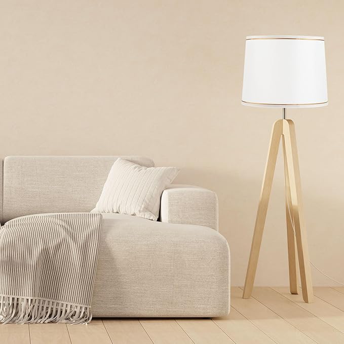 PATIKIL Lamp shades for Table Lamps 11.4" Top x 12.6" Bottom x 9.8" High Drum Lamp shades for Floor Lamps Medium Linen Lampshade Easy Assembly for Lamp Replacement, White