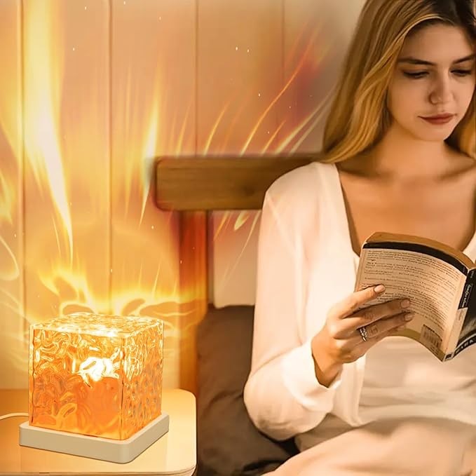 Ocean Wave Projector Light, Ambient Lighting Luminorthe Cube Northern Lights Projector with 16 Colors and Dynamic Ripple Effect for Living Room Bedroom Decor, Christmas Gifts for Teens