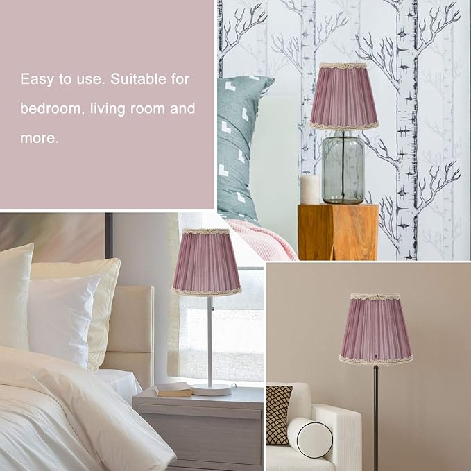 Clip-on Purple Velvet Bubble Lamp Cover Cloth Lampshade for Chandelier Table Floor Wall Lamps 5.51X5.11X3.54In Decorative Lighting Accessory