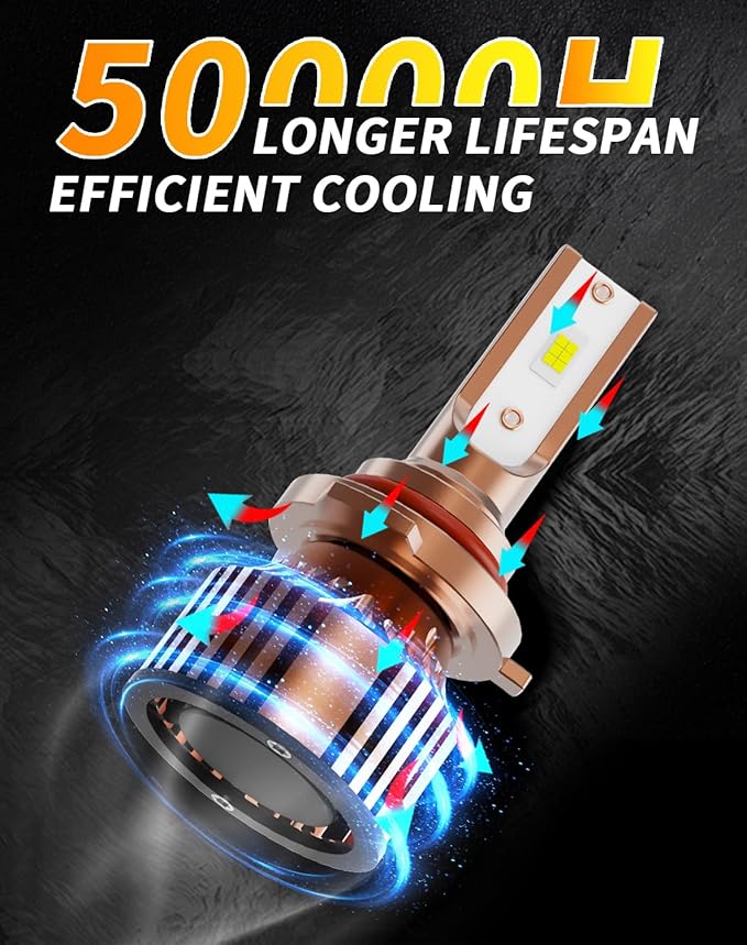 Compatible for Toyota Rav4 2016 2017 2018 2019 Hi/Lo Dual Beam Light bulb,12V 55W 6000K,Pack of 2