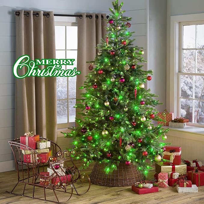 JMEXSUSS 250 LED Green Christmas String Lights Indoor, 91.5ft Connectable Green LED Light Outdoor Waterproof, 8 Modes Christmas Lights Plug in for ST Patricks Day Tree Decoration