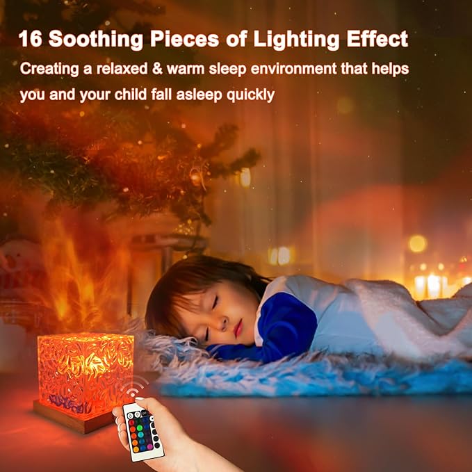 RICHMYC Ocean Wave Projector Light, 16 Colors Gradual Rotating Water Lamp with Remote Control, Beach Decor Sea Themed Northern Lights Projector for Office Bedroom Bar Restaurant(Cordless)