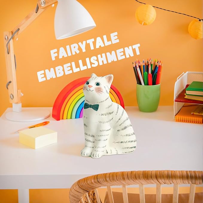 Paint Your Own Cat Lamp Kit, Arts and Crafts for Kids Ages 6-8, Arts and Crafts for Kids Ages 8-12, DIY Cat Lamp for 10 Year Old Girl Gifts, Art Supplies for Girls Boys Birthday Ages 3 4 5 6 7 8 9 10+
