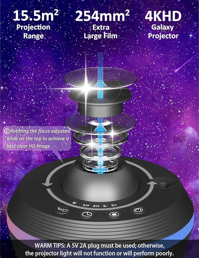 Upgraded Metros Planetarium Projector for Bedroom, 13 in 1 Star Projector Galaxy Light, Ceiling Night Light Milky Way Mood Lighting with Timer, LED Space Galaxy Lamp Room Decor for Adults Kids
