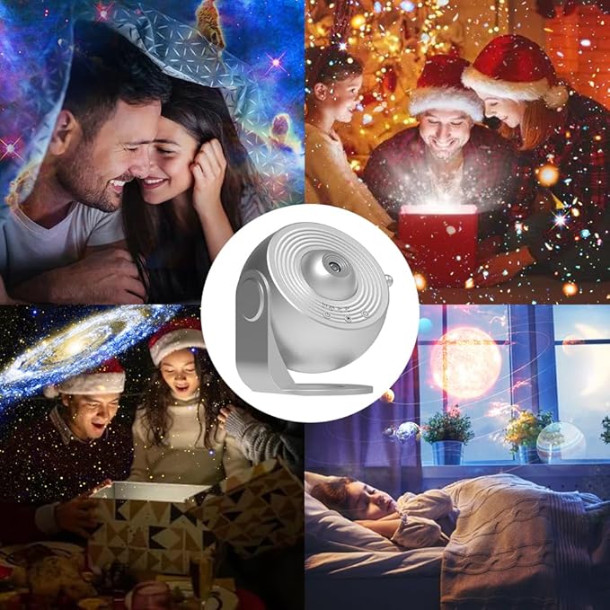 Planetarium Projector for Bedroom, Star Galaxy Light Projector with Nebula Milky Way, LED Night Light for Ceiling with Timer, Mood Lighting for Adults Kids Teens, Home Theater (Silver)
