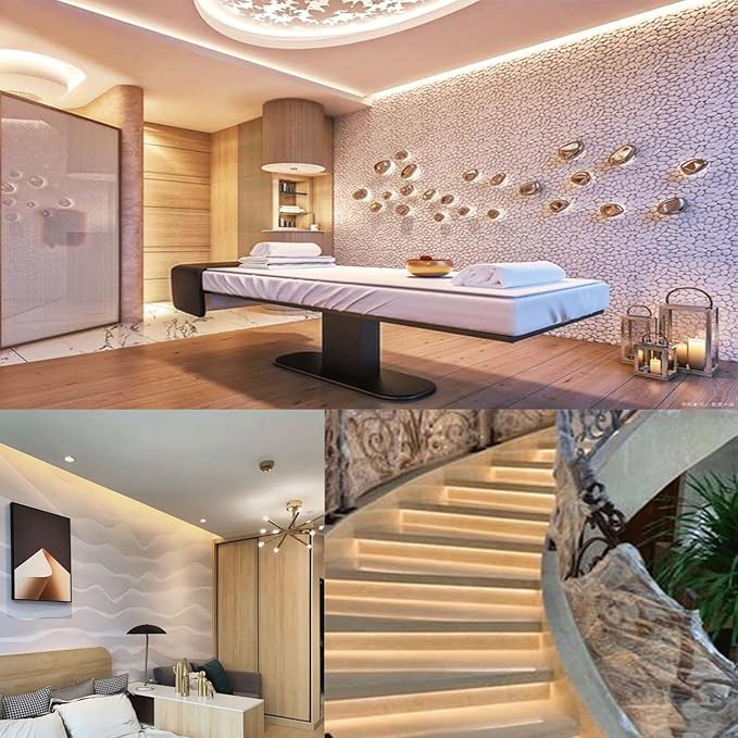 LED Neon Strip Lights, Warm White 3500K AC 110V-130V Super Bright Rope Light Sign String 12000LM Waterproof IP68 for Outdoor Indoor Commercial Lighting Decor(20ft)