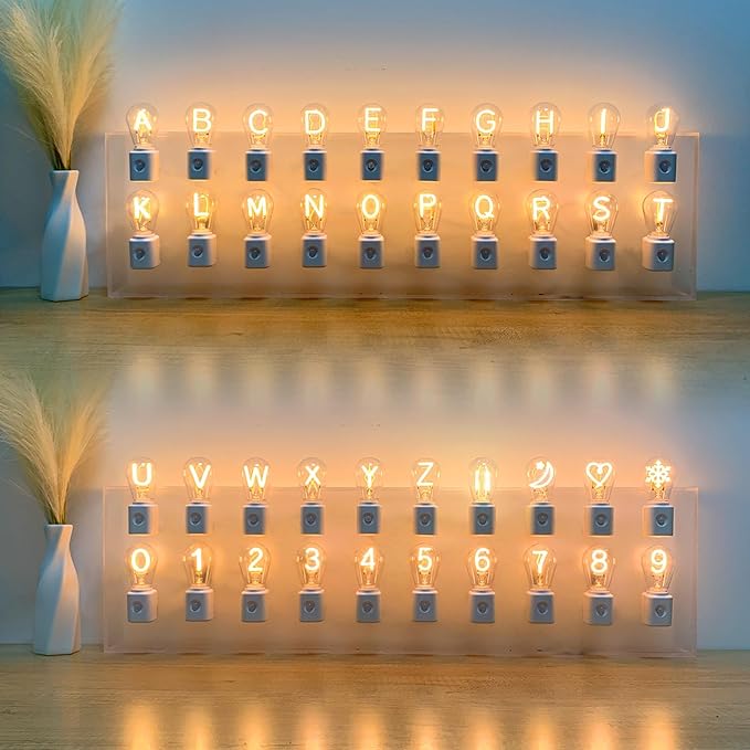 LED Motion Sensor Night Light,[1-Pack] R-Type Night Lights Plug into Wall,Motion Sensor and Dusk to Dawn Sensor,2200K Amber, Dimmable Nightlight for Bathroom Hallway