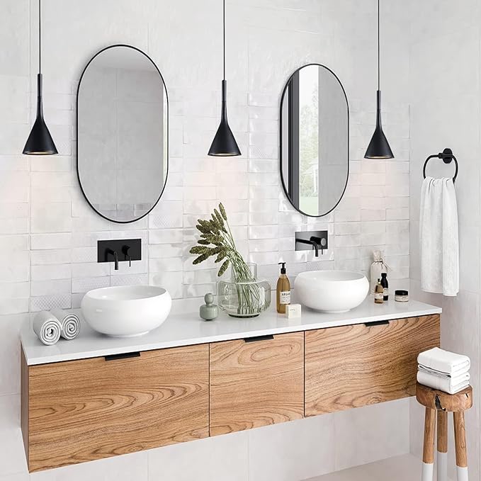KCO Lighting Farmhouse Black Cone Pendant Light 1-Light Small Industrial Kitchen Island Pendant Lighting Mid Century Barn Ceiling Pendant Light Fixture Mini Adjustable Hanging Lamp