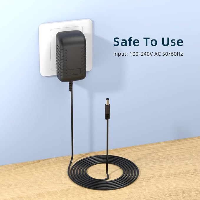24V AC Adapter Charger Compatible with Govee H6078 RGBIC Floor Lamp LED Wi-Fi App Control Smart lamp Power Supply Cord Mains PSU