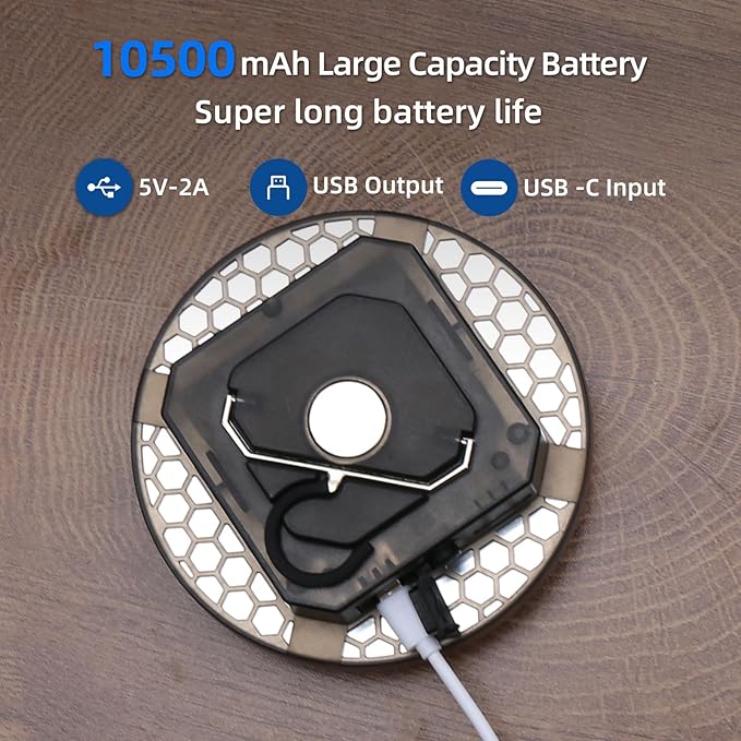 12000mAh 4000 Lumen Camping Lights 3 Light Mode Portable LED Camping Lantern Rechargeable 45W Magnetic Hanging Battery Level Display Tent Light Camping Flashlight Power Outage Emergency Lighting