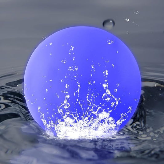 LED Floating Pool Light, 4-Inch, Rechargeable Waterproof Orb with Remote Control, 16 RGBW Colors,Hot Tub Lights, Pool Accessories