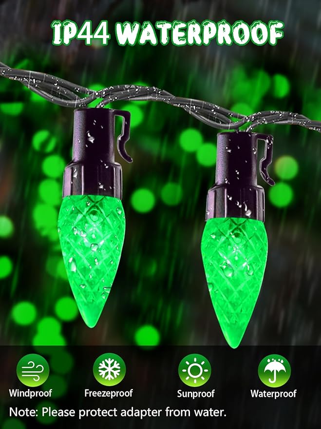 240 LED 78FT C6 Christmas String Lights, Super Long Christmas Lights Outdoor Indoor with 13 Modes & Timer, Waterproof Fairy Twinkle Light Plug in for Tree Garden Party Xmas Decorations (Green)