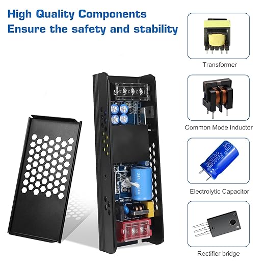 LED Driver 12V 120W 10A Slim LED Power Supply, AC 100-250V to 12V DC Adapter, Constant Voltage Transformer for LED Strip Lights, Bulbs, Garden and Cabinet Lights