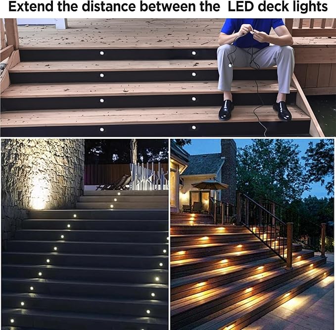 MAD OWL 4 Pin Waterproof LED Wire Connector, 22 AWG 236.2 inch/6M IP68 Male and Female Heads Extension Cable for Indoor and Outdoor LED Strip Light(1 Strip Black)