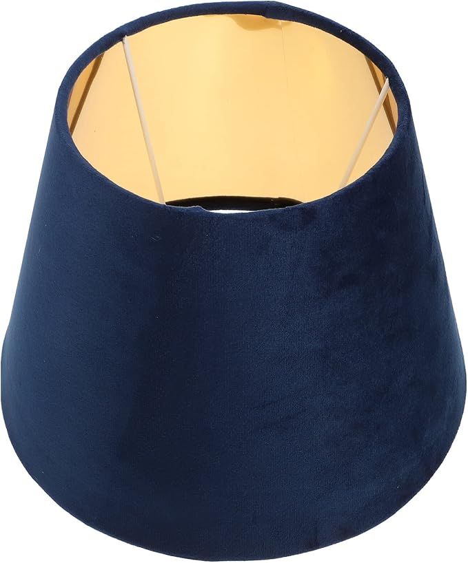 DOITOOL Lamp Shade for Table Lamp,Barrel Fabric Lampshade Drum Lampshades Cloth Lamp Shade Replacement,Lamp Covers Shade Accessories-Blue