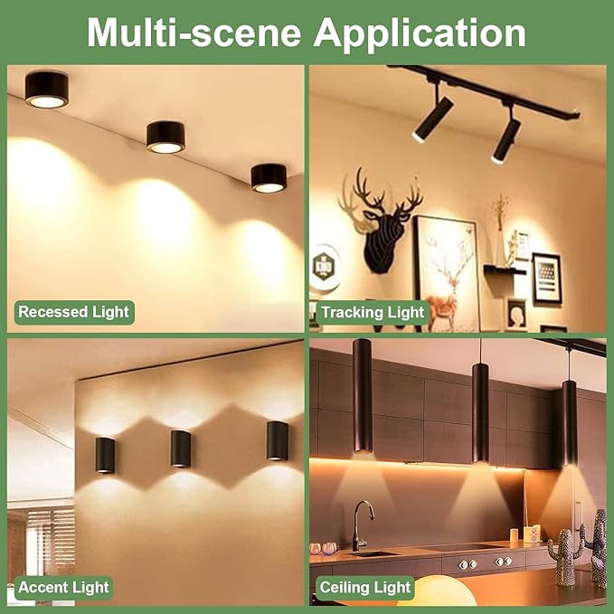 GU10 120V 50W Halogen Light Bulbs for Track and Range Hood, GU10+C Candle Warmer Lamp with Dimmable, 2700K Warm White, 6000+Hours Long-Lasting Pack of 6