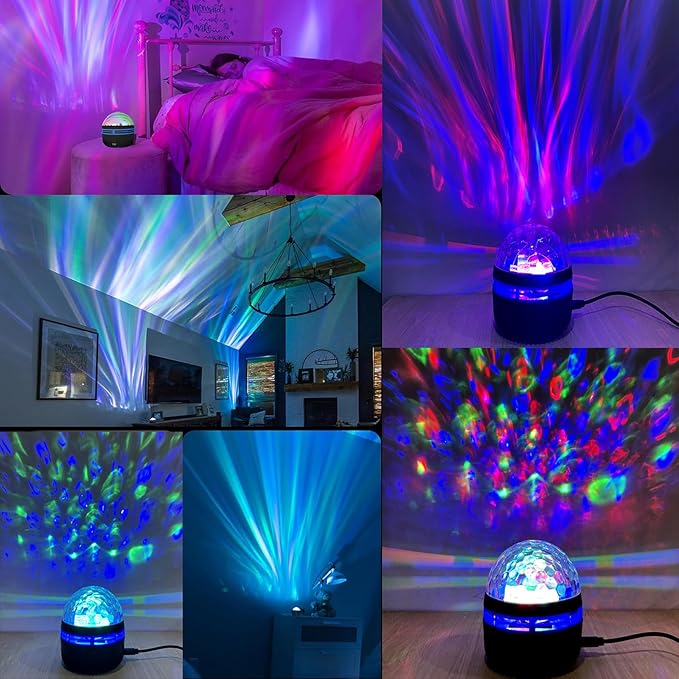 Ocean Wave Projector, Light Projector with Remote Control, Night Light Projector with 14 Light Effects for Kids Adults, for Gaming Room/Bedroom/Ceiling/Party, Home Decor Birthday Christmas Gifts