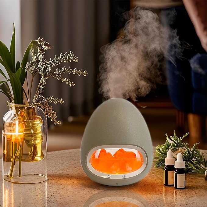 LIFFY Aromatherapy Essential Oil Diffuser - Original Himalayan Salt Therapy Lamp, Large Capacity Ultrasonic Cool Mist Humidifier, Whisper-Quiet for Home, Office, Yoga, Spa & Gifts