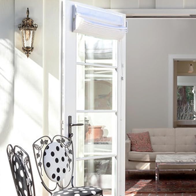 SAMTEEN Bronze Outdoor Light Fixtures Wall Mount 21 Inches Water Glass Exterior Wall Sconce Waterproof Aluminium Wall Lantern Sconce Outside Porch Lights for House Yard Front Door