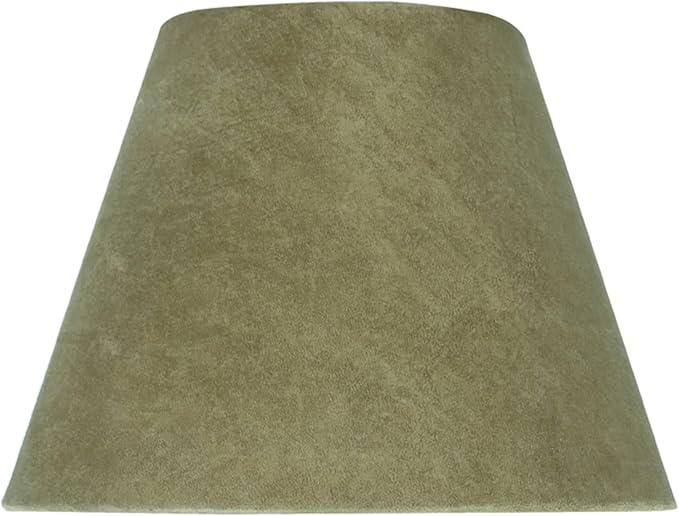 Aspen Creative 32180 Transitional Hardback Empire Shaped Spider Construction Lamp Shade in Dark Khaki, 9" wide (5" x 9" x 7")