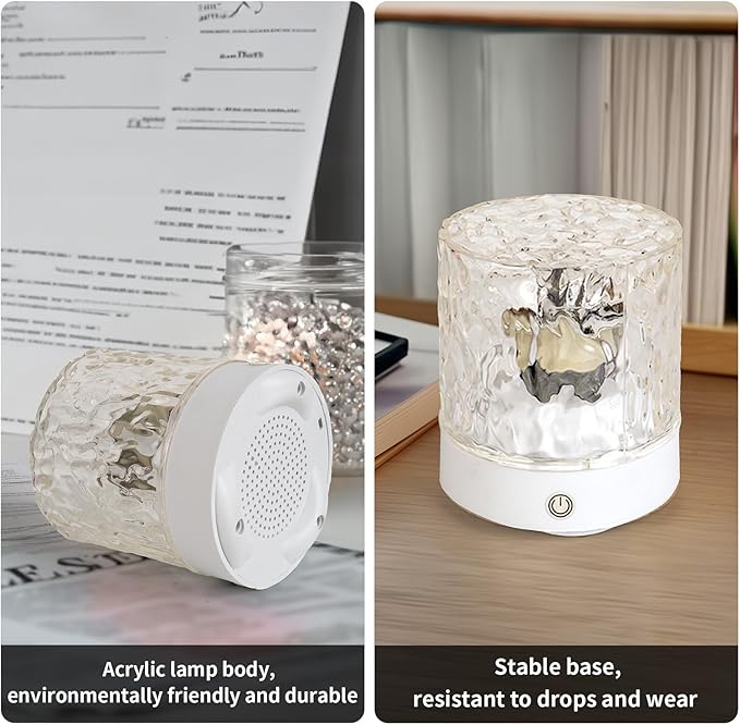 LED Glass Night Light, Color Changing Dome Design, Decorative Mood Lamp