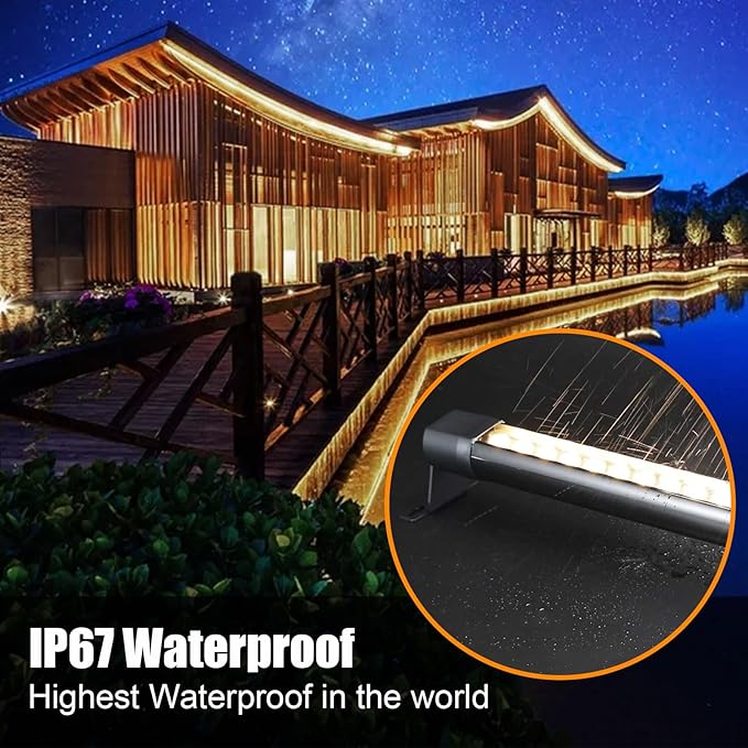 Outdoor Wall Washer Lights 2 Pack,36W 4000K Neutral White Wall Light,120V IP67 Waterproof 2ft Led Linear Wall Light Bar for Outdoor Indoor Building Sign, Hurches,Garden,Courtyards Lighting