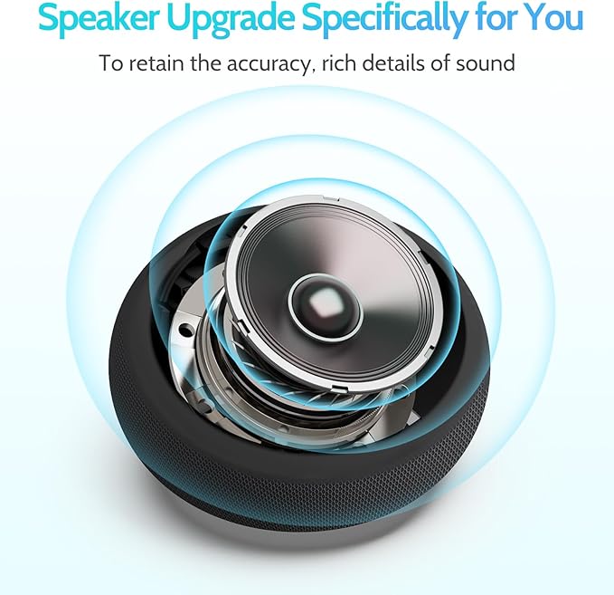 Reacher Auto-Dimmable Alarm Clock Sound Machine with Night Light, 20 Soothing Sounds, LED Digital Display, Sleep Timer, Adjustable Volume, Small White Noise Maker for Office, Travel